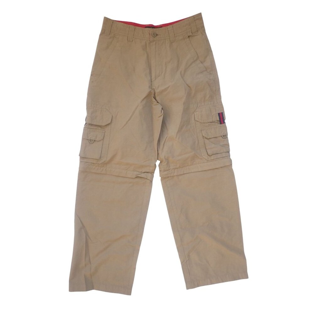 Vintage Lee Pipes‎ Boy Convertible Pants 14 Zip Off Casual Wide Leg Skater Cargo